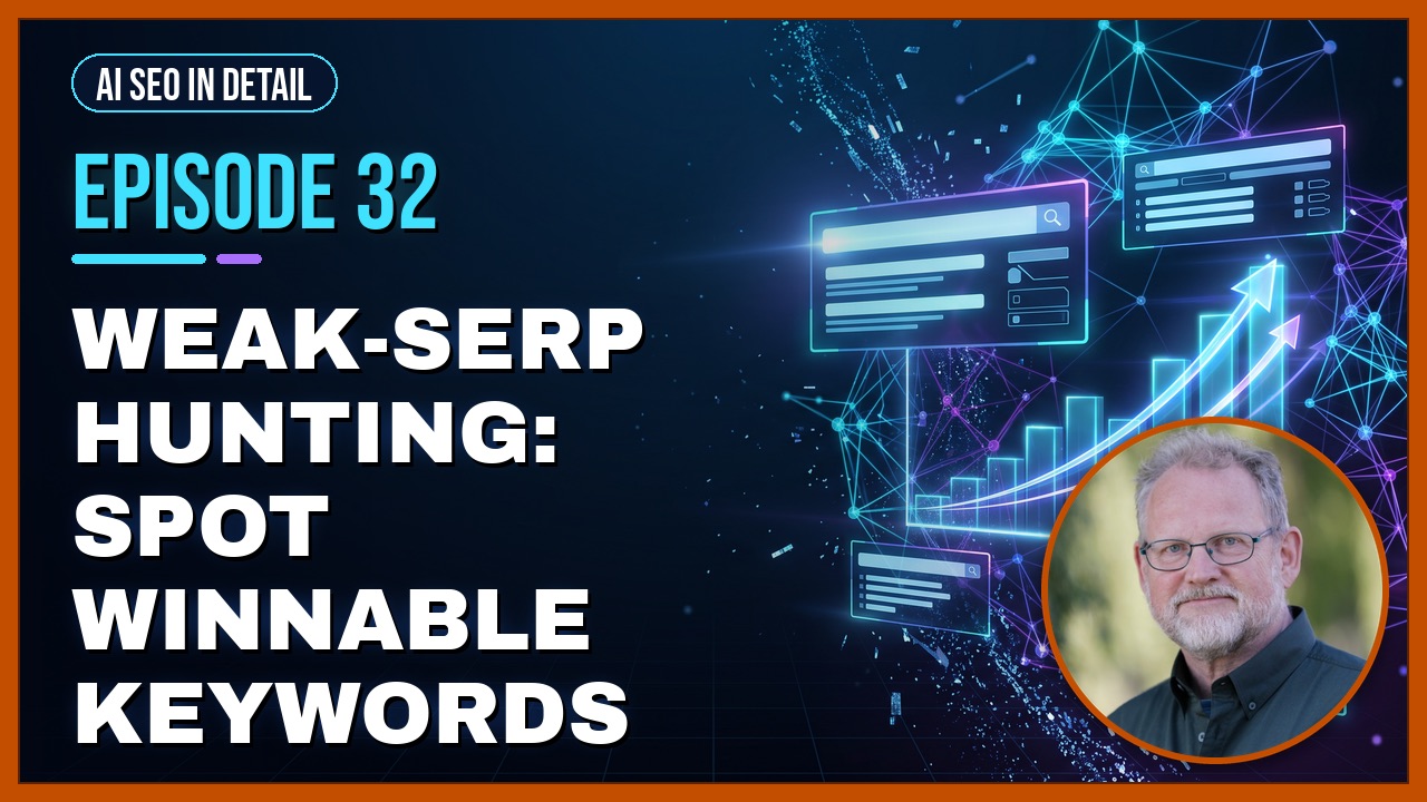 Episode 32: Weak-SERP Hunting: Spot Winnable Keywords